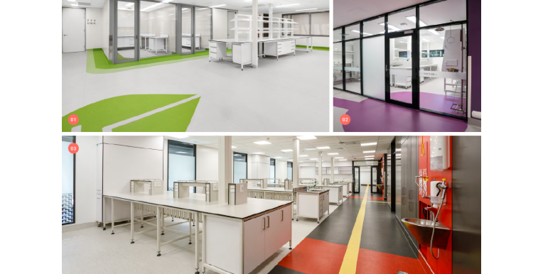 9 Ways of Bringing Colour into Your Next Laboratory Space - With Live Examples 
